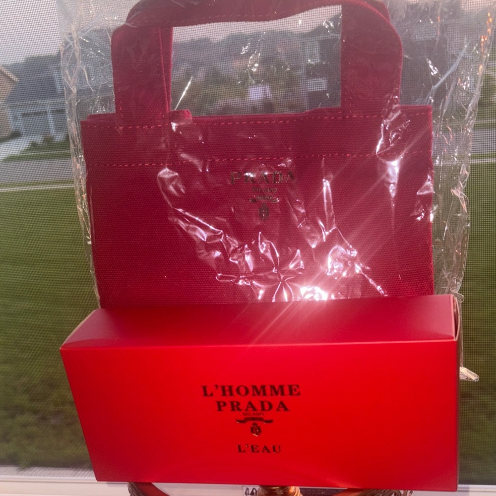 Prada Vibrant Red Tote Bag